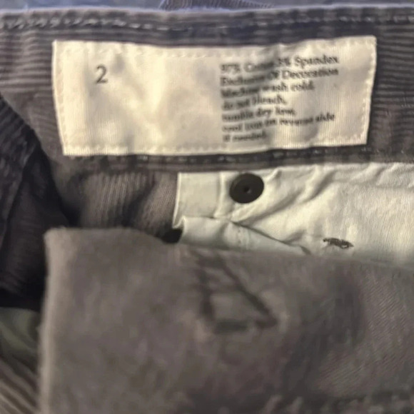 Loft modern fit,  gray corduroy boot cut pants. Size 2 - Picture 7 of 7
